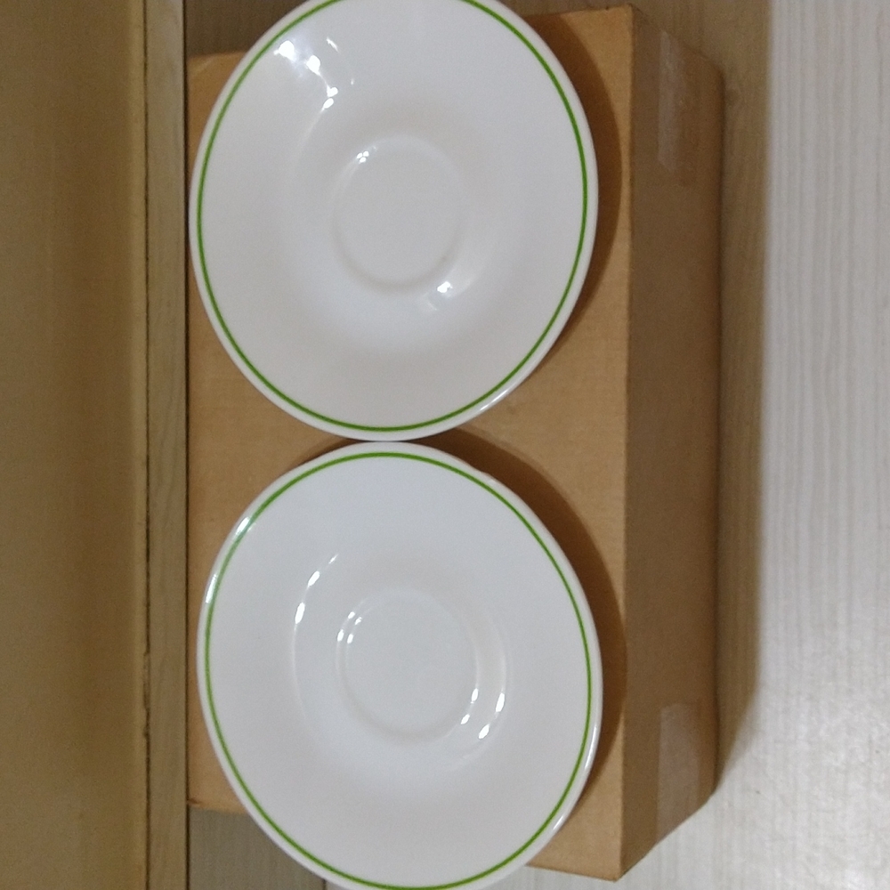 Vintage Set Of 2 Corning Corelle Candle Filled Coffee Tea Mugs Cups & Saucers - Picture 3 of 6